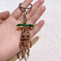 Shrieking Sprout Mandrake Root Keychain