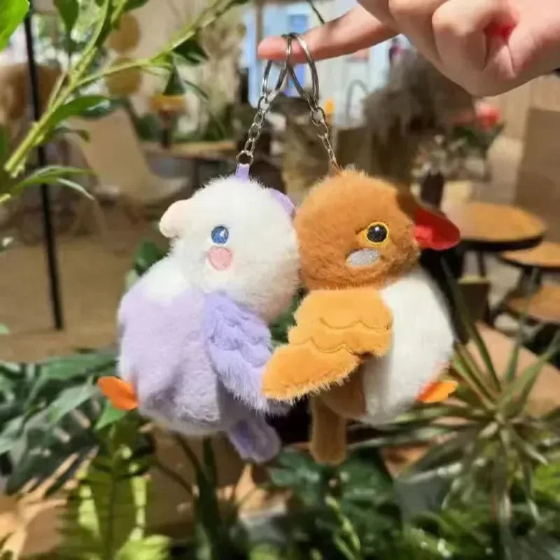 Feathered Friends Bird Plush Keychain