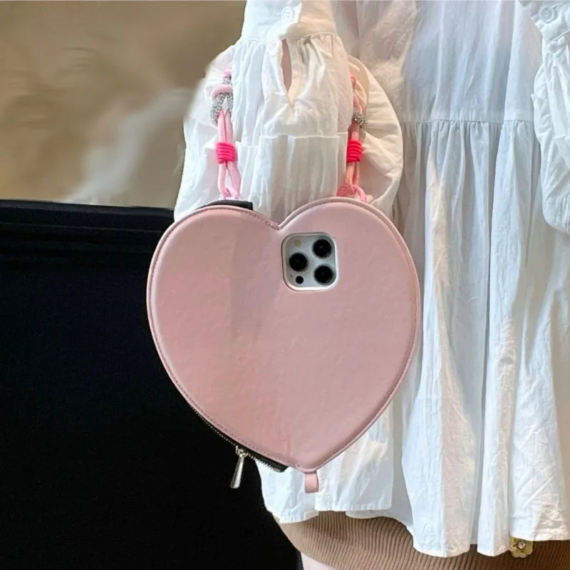 Heartfelt Feline Luxe Coin Purse Phone Case (For iPhones)