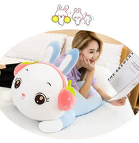 Strawberry Headphone Bunny Long Pillow (60 cm)
