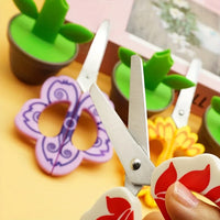 Creative Standing Flower Office Scissor Cute Stationery Scissors DIY Crafts Paper-Cutting Scissor School Supplies Desk Decor - Bear Hugs