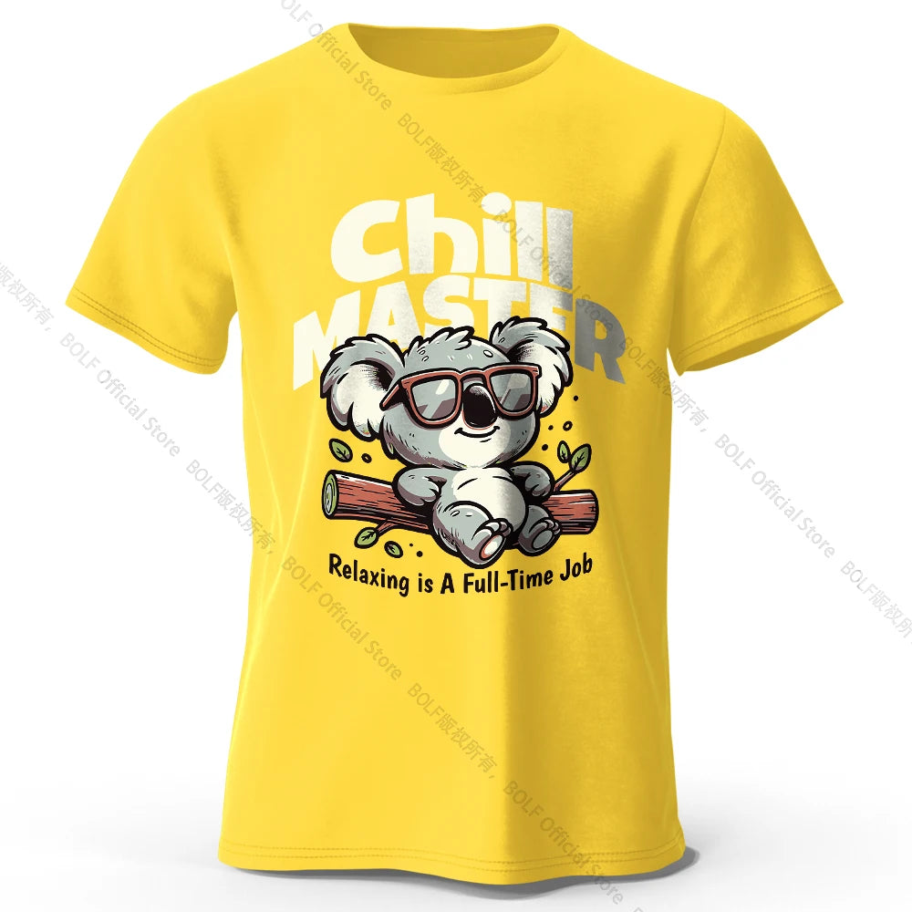 Chill Master Koala Funny T-shirt - Bear Hugs