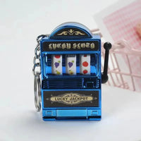 Jackpot Fruit Slot Machine Keychain