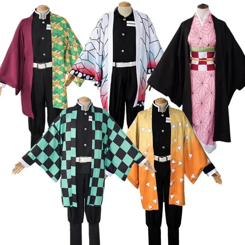 Demon Slayer Cosplay Tanjiro Nezuko Cosplay Kids Shinobu Costume Japanese Anime Cartoon Halloween Costume Christmas Gifts - Bear Hugs