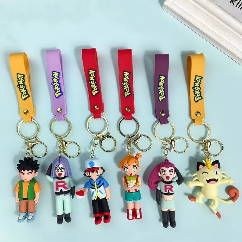 Classic Pokémon Character 3D keychain