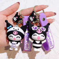 Kuromi Style Spree Silicone Keychain