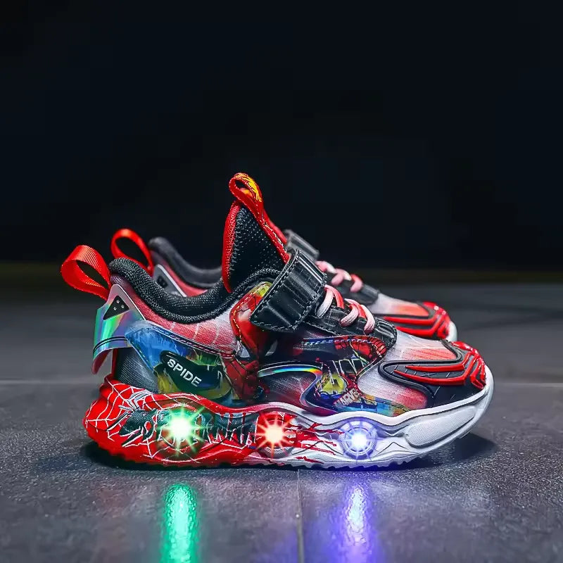 Spider-Stride LED Light-Up Sneakers