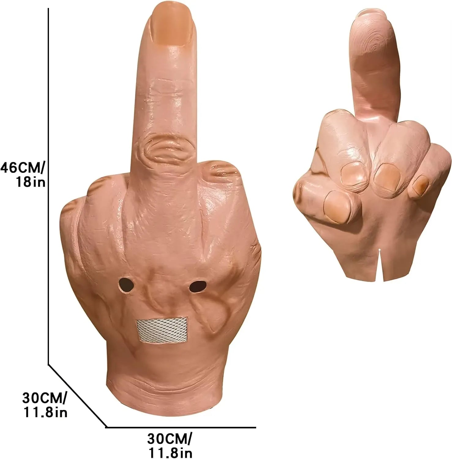 Show the Finger Cosplay Spoof Mask