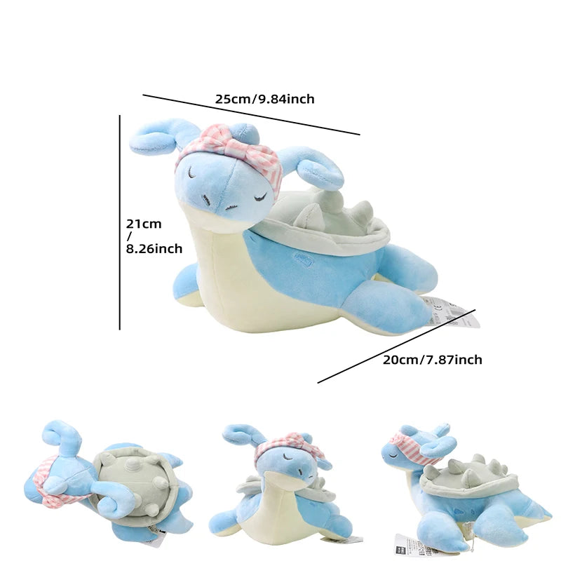 Kawaii Pikachu Riding Lapras Latios Latias Plush Doll Pokemon Stuffed Toy Creative Anime Cartoon Christmas Gift For Kids - Bear Hugs