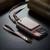 Crossbody Zipper Leather Phone Case (For iPhones)