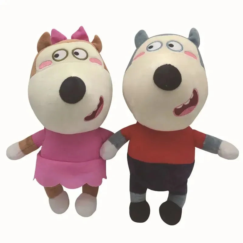Joyful Wolf Family Plush (30 cm)