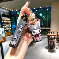 Kuromi Krew Mischief 3D Silicone Keychain