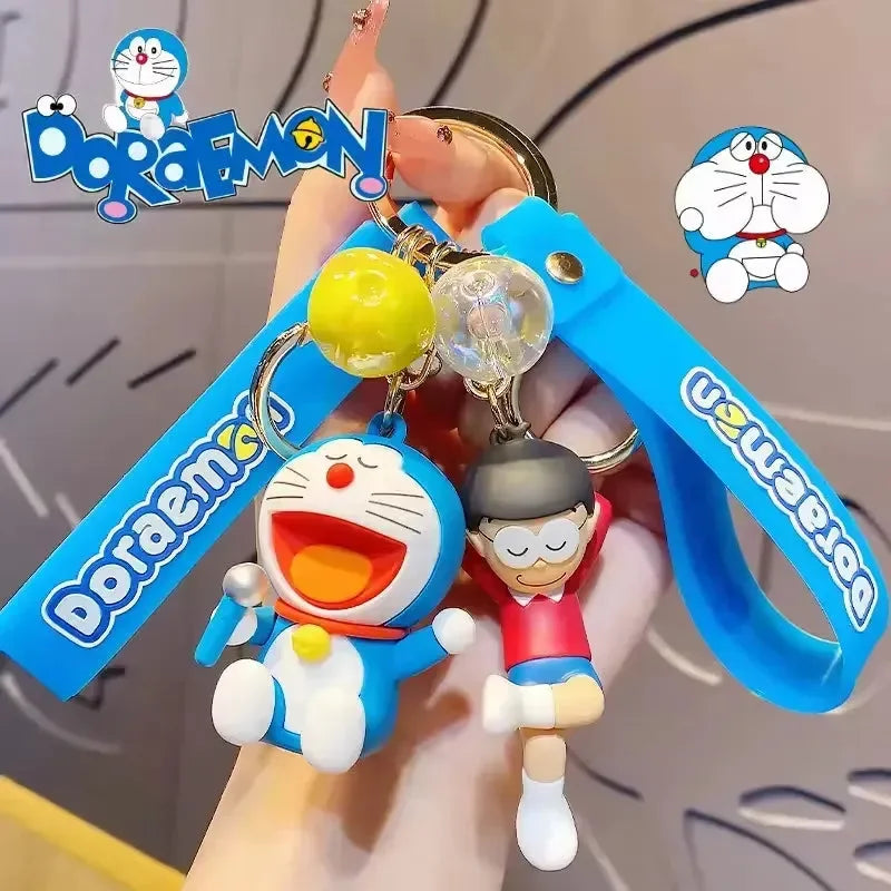 Dreamy Duo Doraemon Delights Keychain