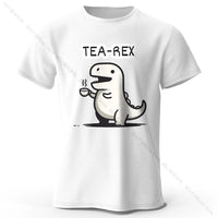 Tea-Rex Dinosaur Cotton T-Shirt