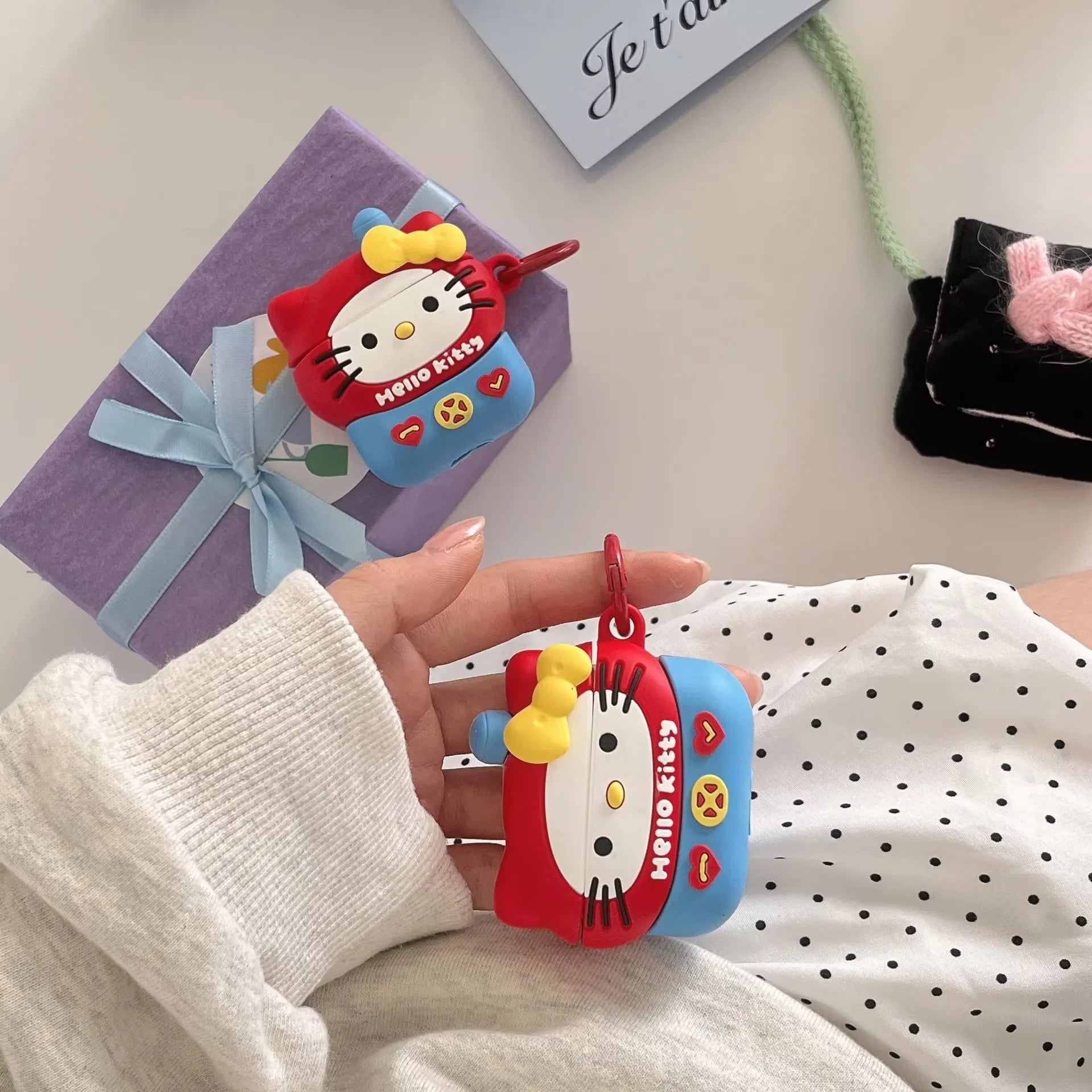 Hello Kitty Red & Yellow Case (For Airpods)