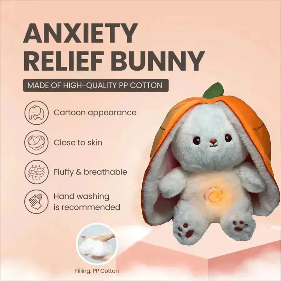 Strawberry Carrot Bunny Breathing Plushie