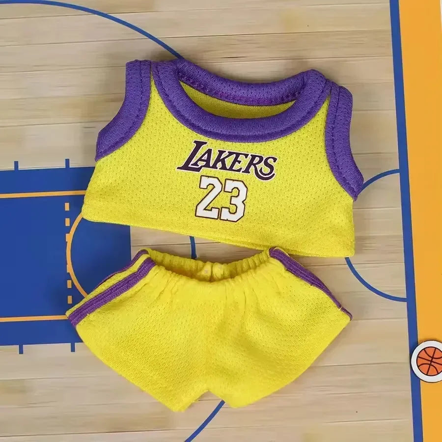 Handmade Labubu Lakers Outfit