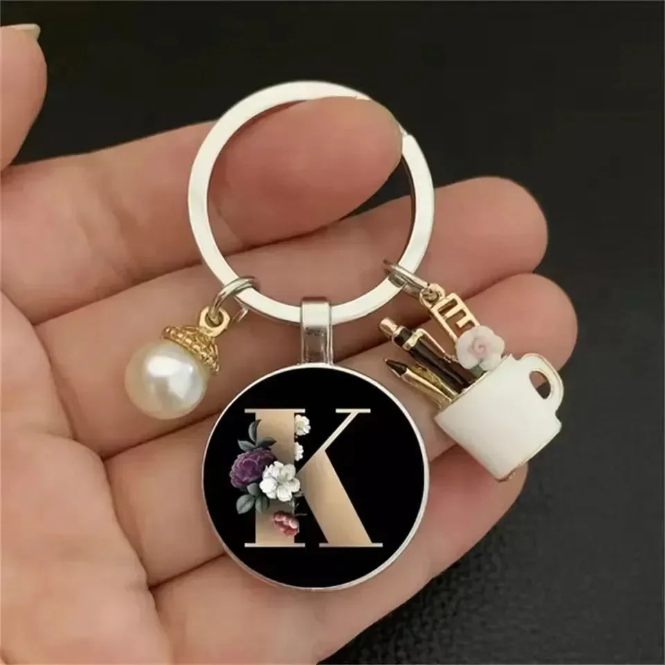 Personal Petal Premium Letter Keychain