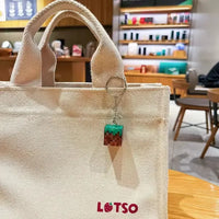 Minekraft Block Beacon LED Keychain