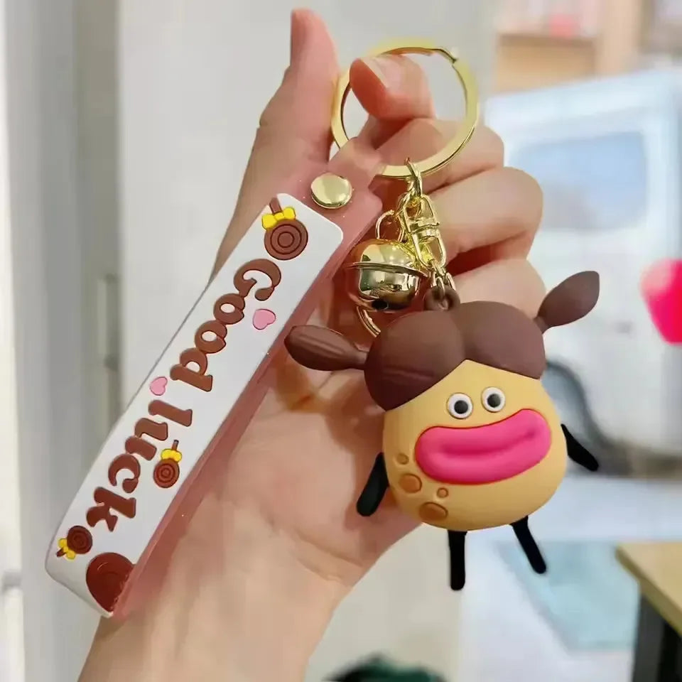 Porte-clés bouche de saucisse de pomme de terre 