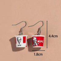 3D KFC Dangle Earrings