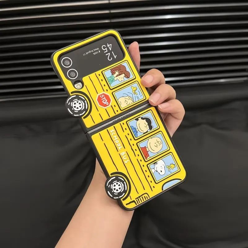 Snoopy Bus Case For Samsung Z Fold and Z Flip