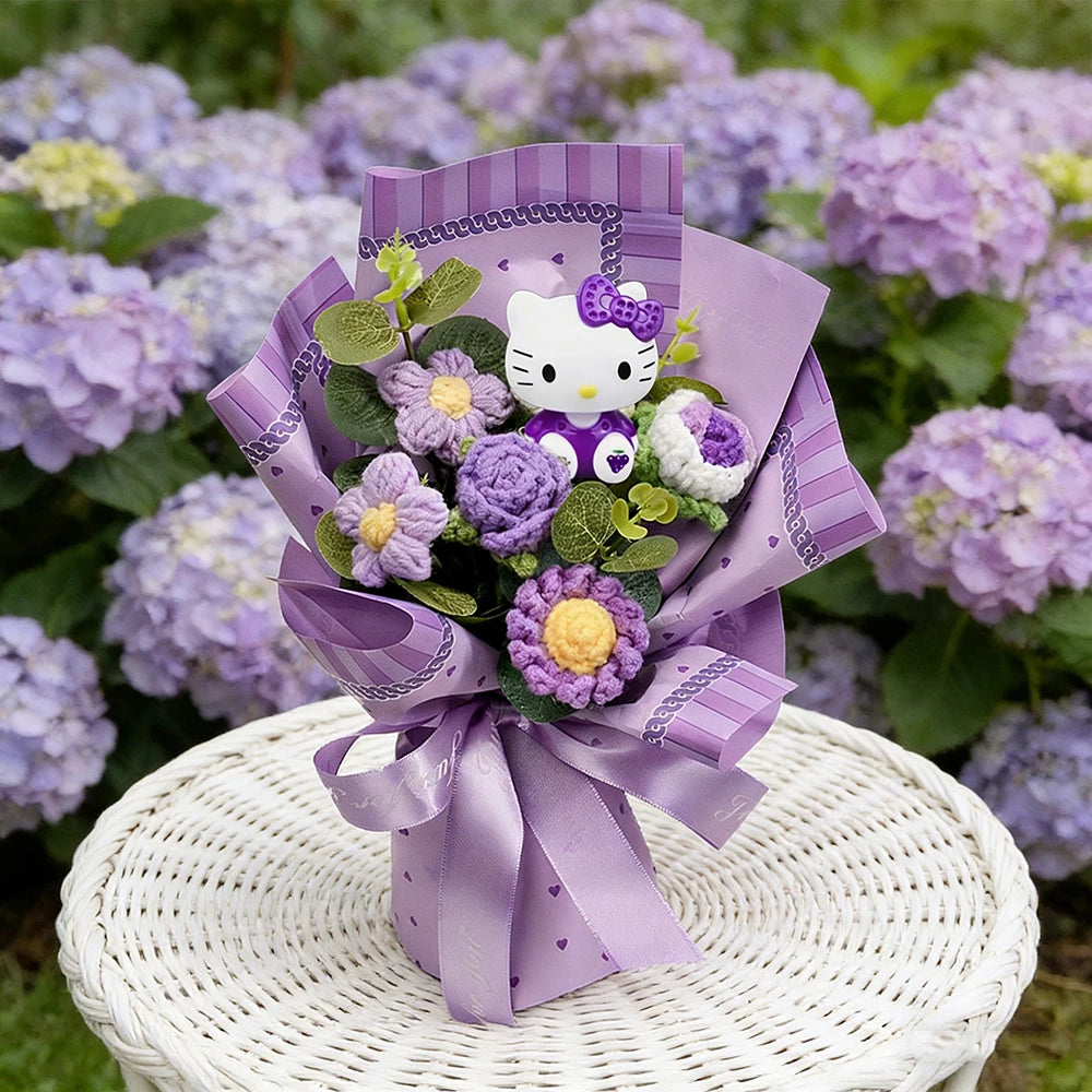 Sanrio Bouquet Hello Kitty Exquisite Creative Handheld Bouquet Hello Kitty Mother's Day Gift Hello Kitty Outdoor Party Decorativ - Bear Hugs