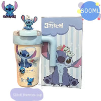 Stitch Cosmic Alien Straw Thermos Cup (800 ml)