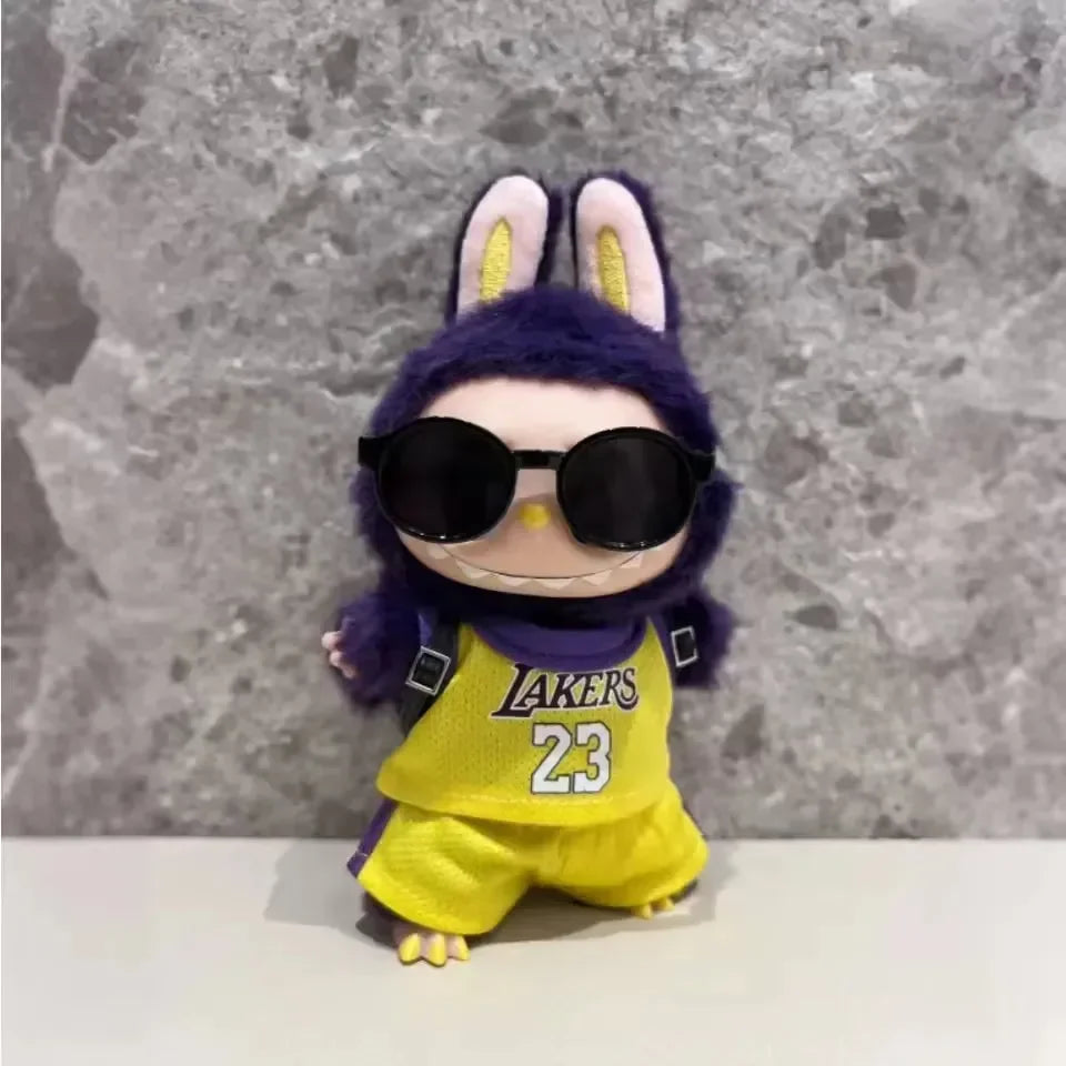 Handmade Labubu Lakers Outfit