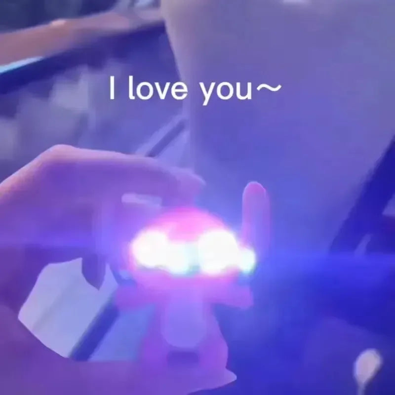 Luminous Love Notes Stitch Keychain