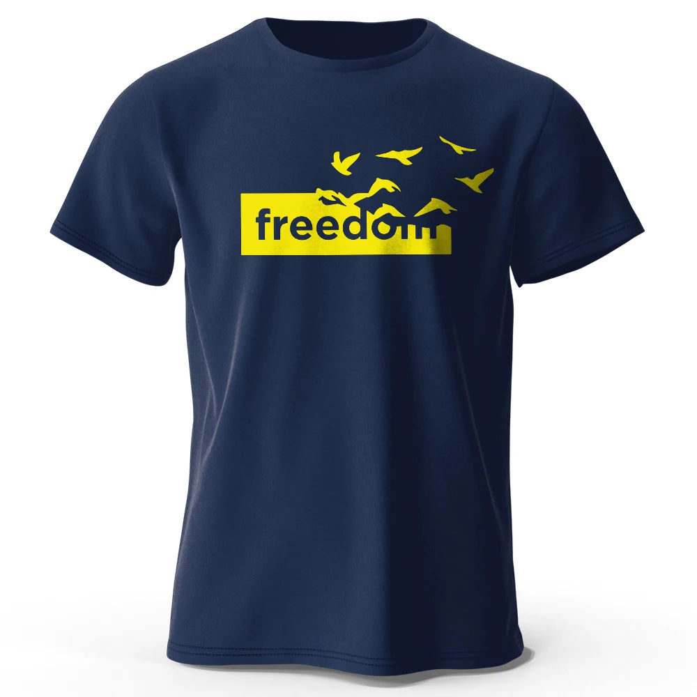 Freedom Letter Printed T-Shirt