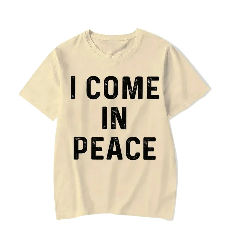 I Come in Peace Funny Couple Tshirt