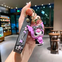 Kuromi Krew Mischief 3D Silicone Keychain