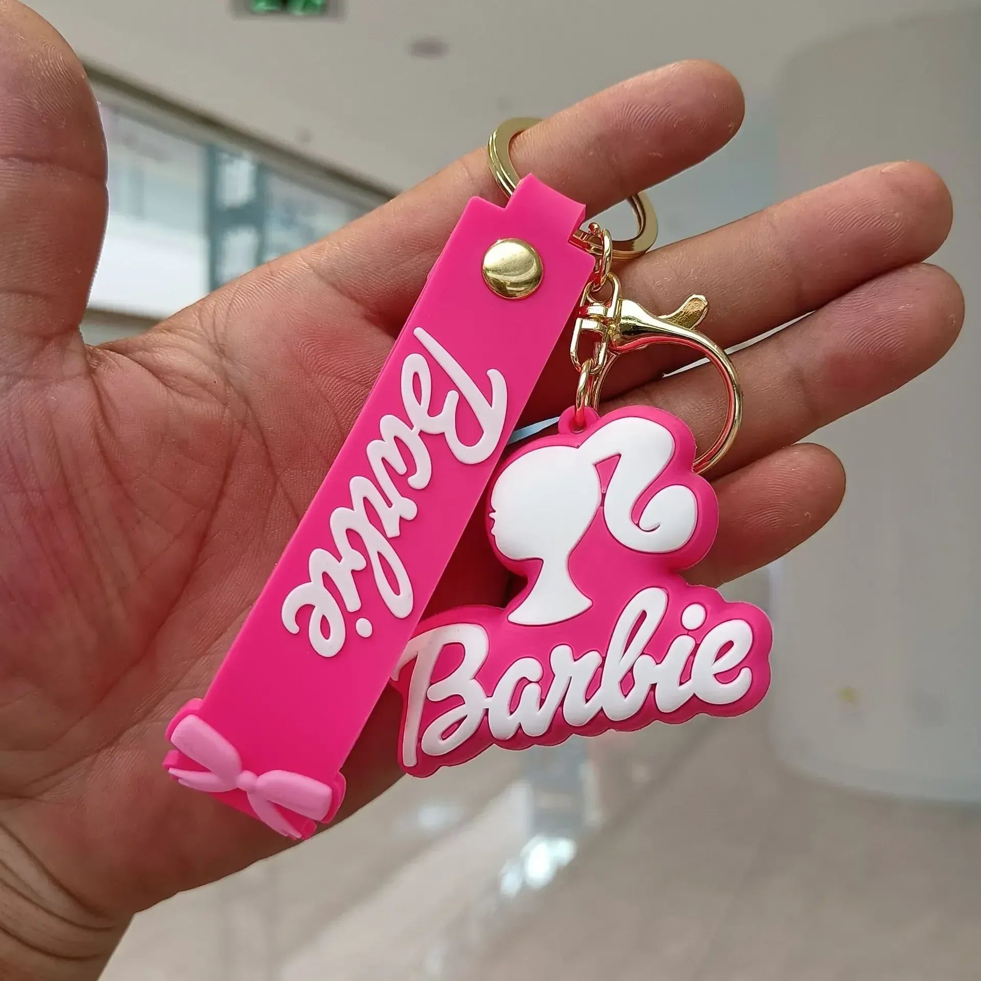 Pink Barbie 3D Keychain