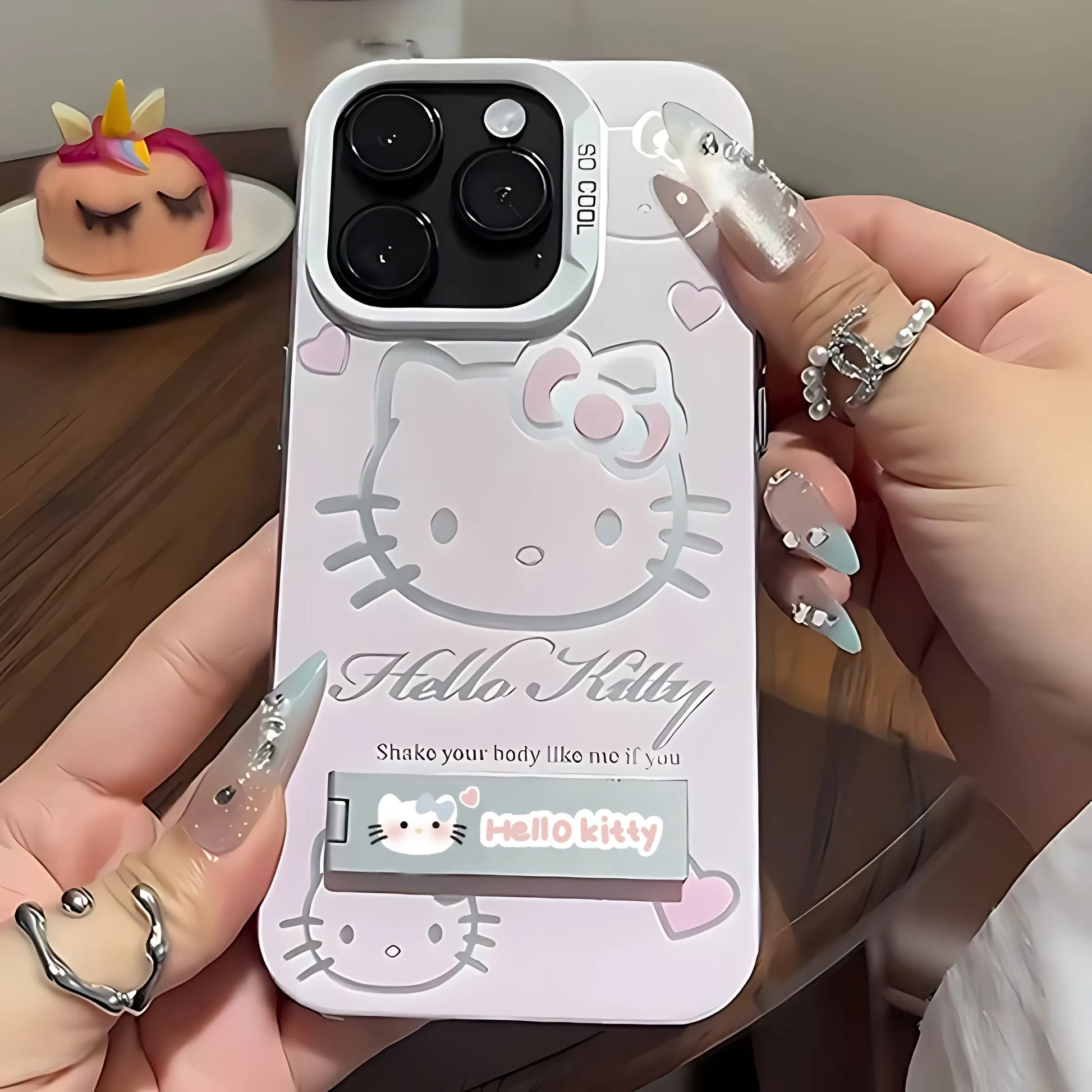 Hello Kitty Charm Bracket Case (For iPhones)