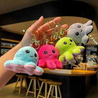 Reversible Moods Octopus Plush Keychain
