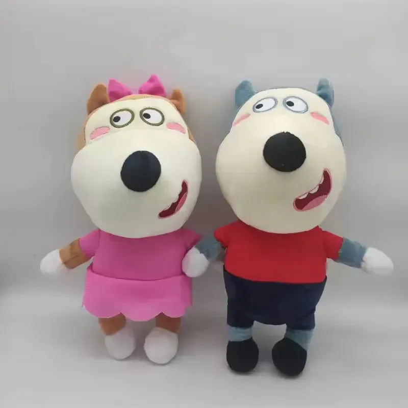 Joyful Wolf Family Plush (30 cm)