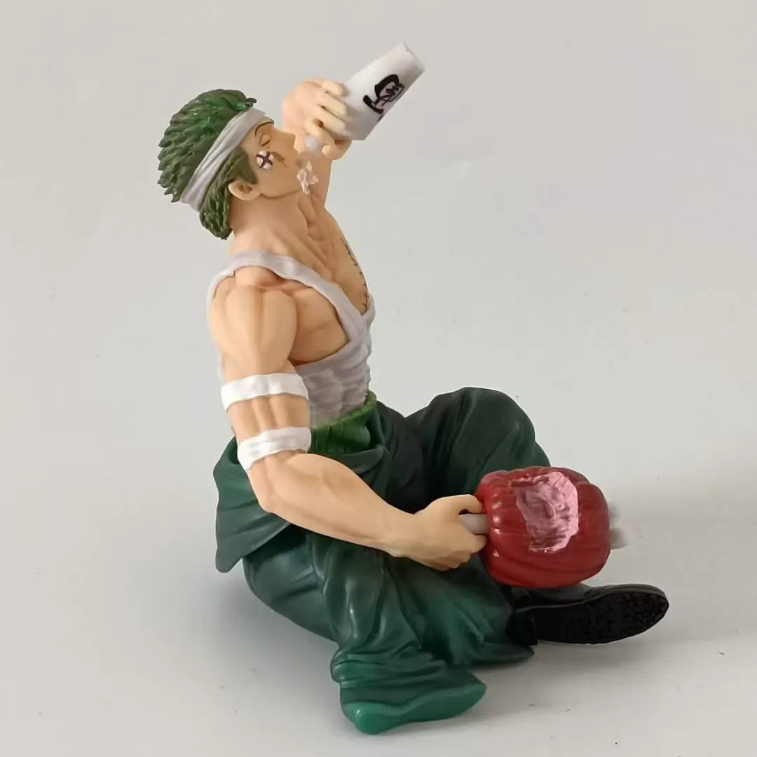 One Piece Injured Drinking Roronoa Zoro Action Figurine (15 cm)