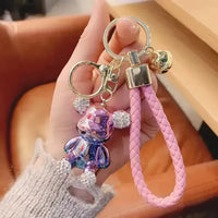 Rhinestone Riot Bear Luxe Keychain