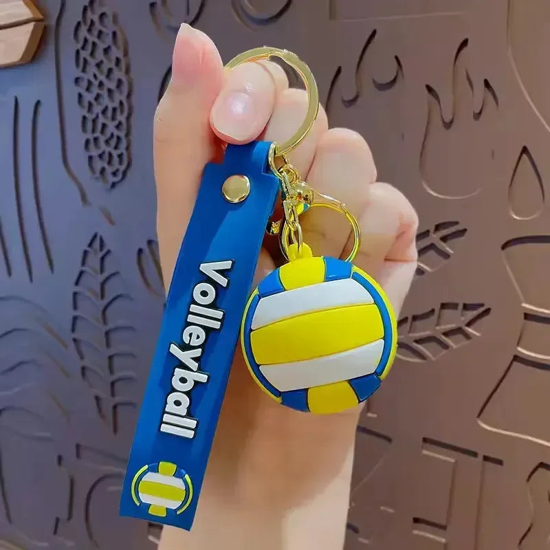 Sporty Spheres Sports Ball Keychain