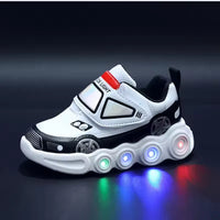 Glow & Go Luminous Cartoon Car Sneakers