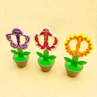 Creative Standing Flower Office Scissor Cute Stationery Scissors DIY Crafts Paper-Cutting Scissor School Supplies Desk Decor - Bear Hugs