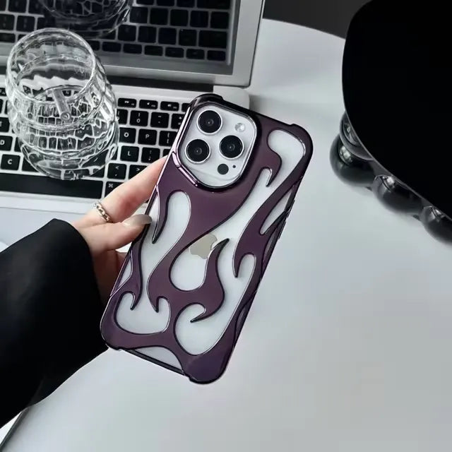 3D Hollowed Flame Phone Case (For iPhones)