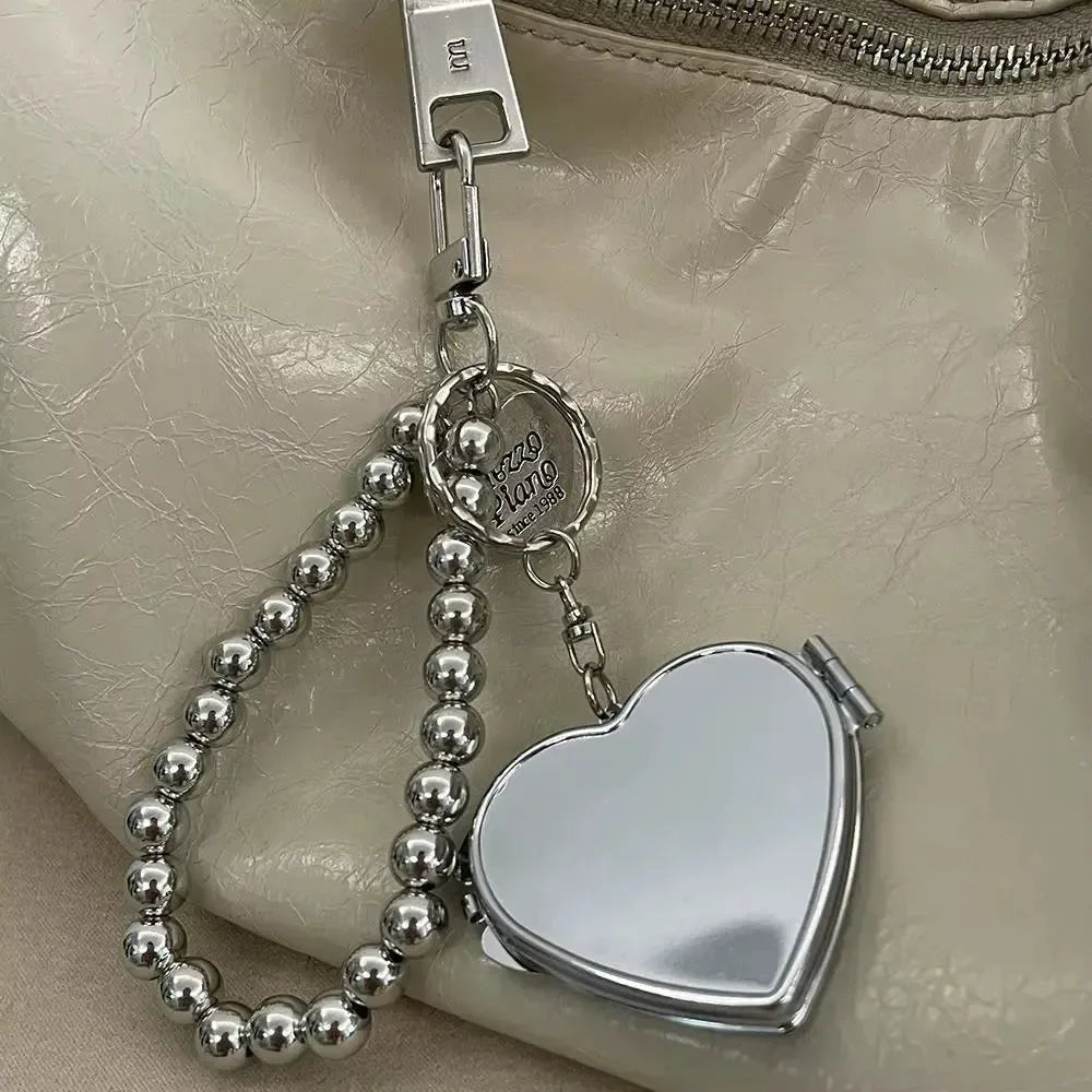 Heartfelt Reflection Mirror Keychain
