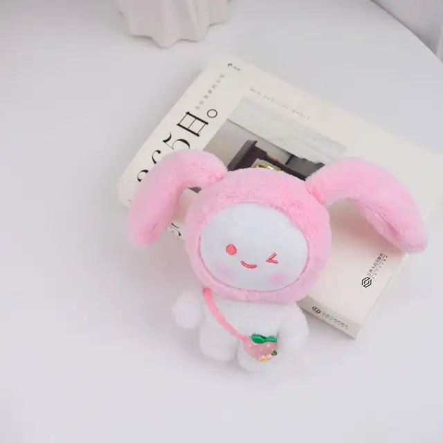 Cute Bag Bunny Plush Keychain