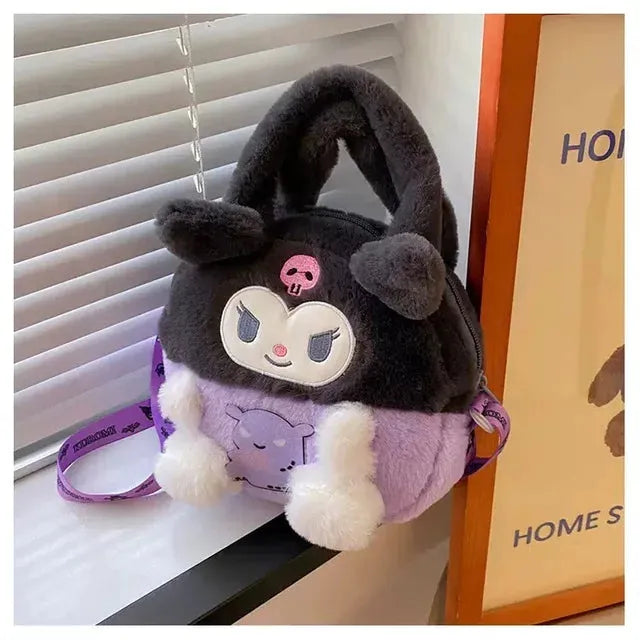 Sanrio Kuromi Cinnamoroll Plush Bag