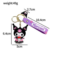 Kuromi Style Spree Silicone Keychain