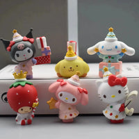 Sanrio Kawaii Character Figurine Set (5 pcs)