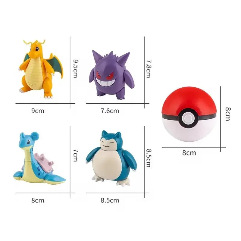 Pokimoen Figurines Pokeball Collection