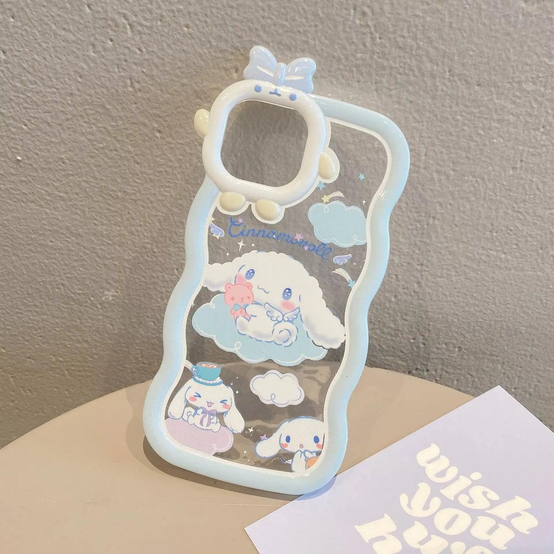 Cinnamoroll Bow Bracket Phone Case (For iPhones)